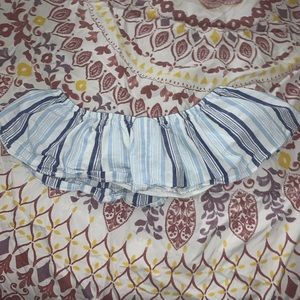 A cute off the shoulder top